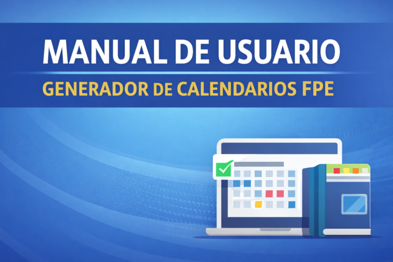 Manual de usuario - generador de calendarios